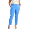 Bar Iii Plus Womens Solid Polyester Straight Leg Pants
