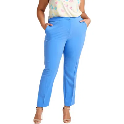Bar Iii Plus Womens Solid Polyester Straight Leg Pants