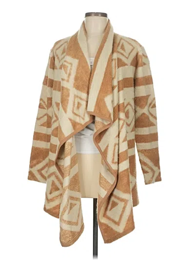Pre-owned Bar Iii Poncho In Brown