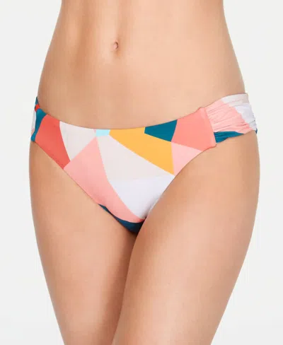 Bar Iii Pop Art Printed Side Shirred Bottoms In Multicolor In Pink