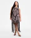Bar Iii Printed Halter Dress, Exclusively At Macy's
