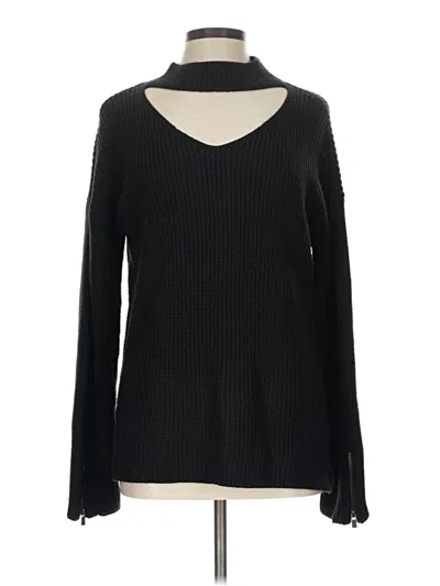 Pre-owned Bar Iii Pullover Sweater In Black