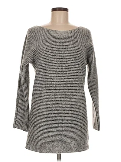 Pre-owned Bar Iii Pullover Sweater In Gray