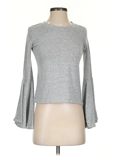Pre-owned Bar Iii Pullover Sweater In Gray