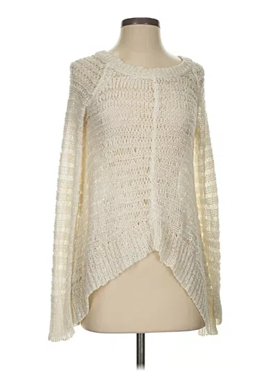 Pre-owned Bar Iii Pullover Sweater In Ivory