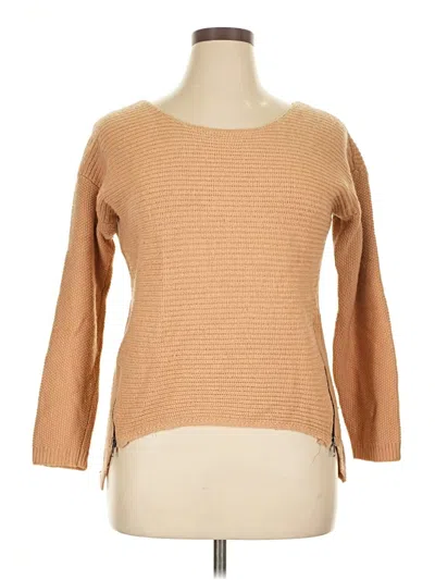 Pre-owned Bar Iii Pullover Sweater In Tan