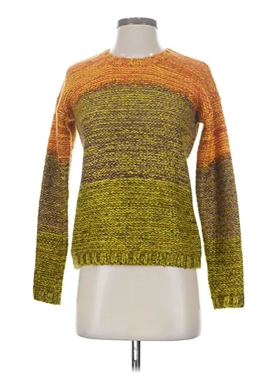 Pre-owned Bar Iii Pullover Sweater In Yellow