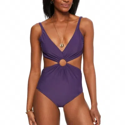 Bar Iii Ring Monokini One-piece Swimsuit In Purple