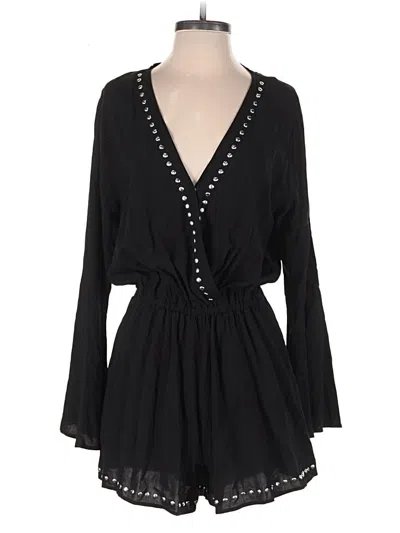Pre-owned Bar Iii Romper In Black