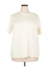 Bar Iii Short Sleeve Blouse In Neutral