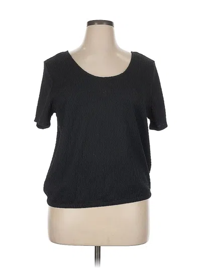 Pre-owned Bar Iii Short Sleeve T-shirt In Black