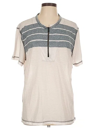 Pre-owned Bar Iii Short Sleeve Top Gray Crew Neck Tops