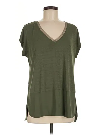 Pre-owned Bar Iii Short Sleeve T-shirt In Green