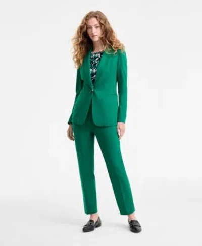 Bar Iii Single Button Jacket Mesh T Shirt Compression Pants Macys Exclusive In Green