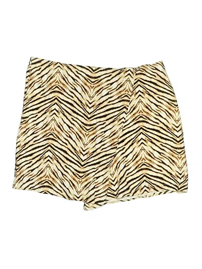 Pre-owned Bar Iii Skort In Gold