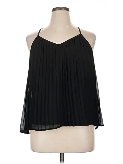 Pre-owned Bar Iii Sleeveless Blouse In Black