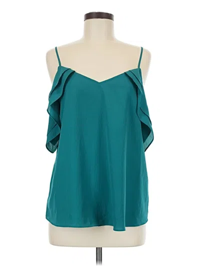 Pre-owned Bar Iii Sleeveless Blouse In Blue