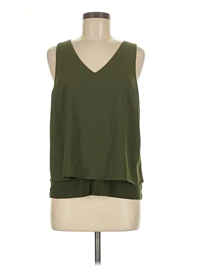 Pre-owned Bar Iii Sleeveless Blouse In Green