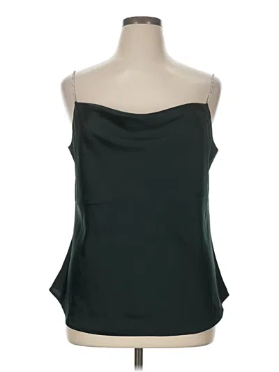 Pre-owned Bar Iii Sleeveless Blouse In Green