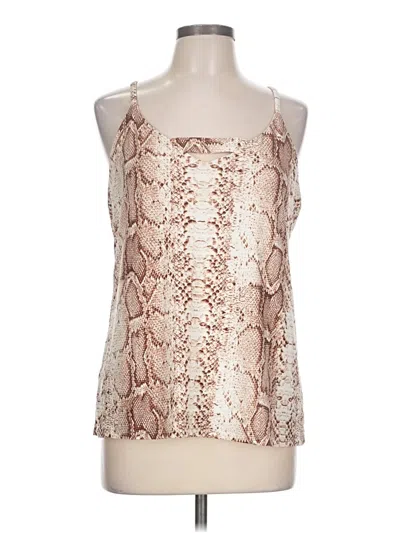 Pre-owned Bar Iii Sleeveless Blouse In Ivory