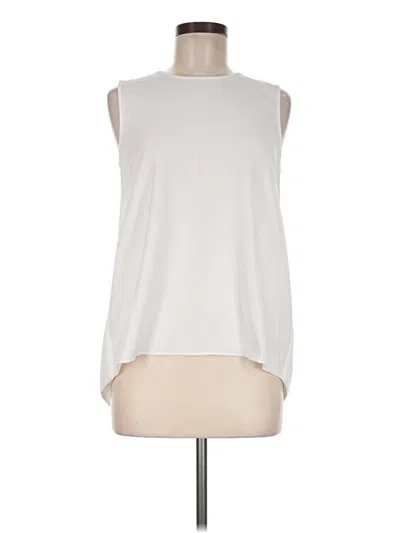 Pre-owned Bar Iii Sleeveless Blouse In Ivory