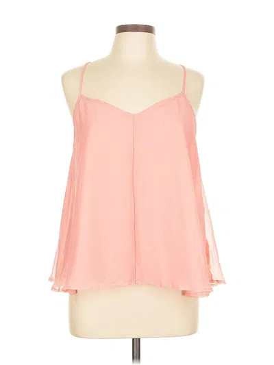 Pre-owned Bar Iii Sleeveless Blouse In Pink