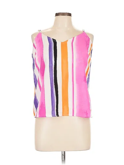 Pre-owned Bar Iii Sleeveless Blouse In Pink