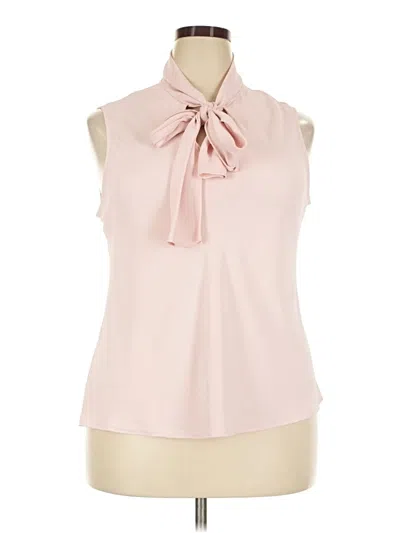 Pre-owned Bar Iii Sleeveless Blouse In Pink