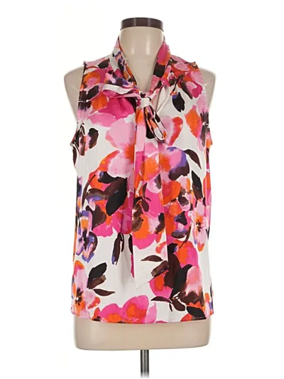 Pre-owned Bar Iii Sleeveless Blouse In Pink