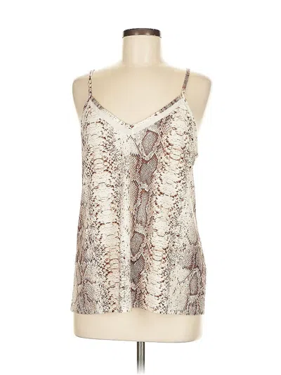 Pre-owned Bar Iii Sleeveless Blouse In White