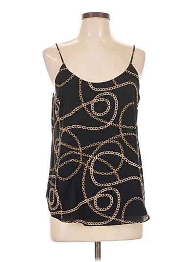 Pre-owned Bar Iii Sleeveless Top Black Halter Neckline Tops