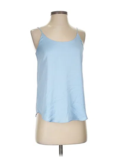 Pre-owned Bar Iii Sleeveless Top Blue Halter Neckline Tops