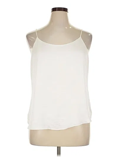 Pre-owned Bar Iii Sleeveless Top Ivory Halter Neckline Tops