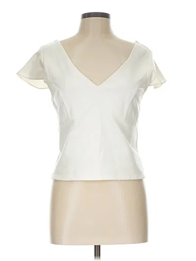 Pre-owned Bar Iii Sleeveless T-shirt In Ivory