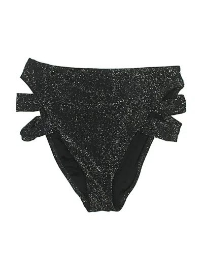 Pre-owned Bar Iii Swimsuit Bottoms In Black