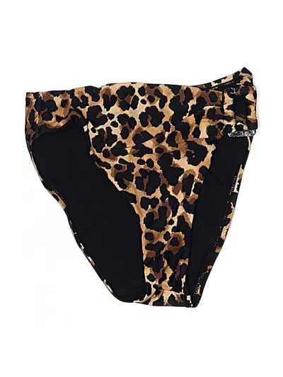 Pre-owned Bar Iii Swimsuit Bottoms In Brown
