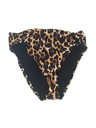 Pre-owned Bar Iii Swimsuit Bottoms In Brown