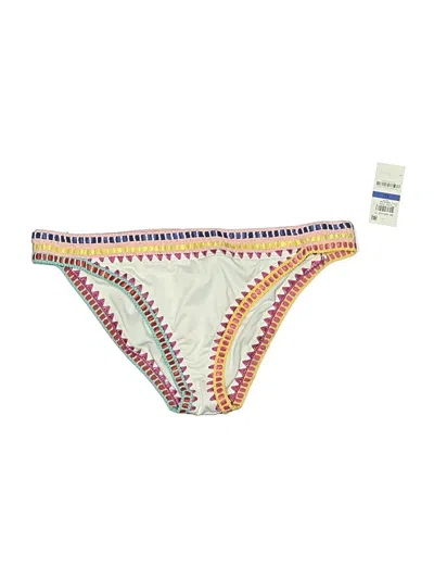 Pre-owned Bar Iii Swimsuit Bottoms In Ivory