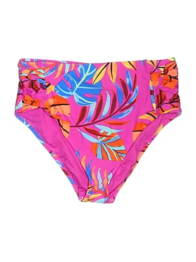 Pre-owned Bar Iii Swimsuit Bottoms In Pink