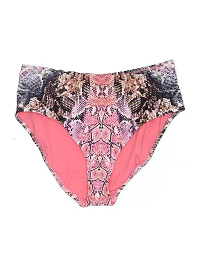 Pre-owned Bar Iii Swimsuit Bottoms In Pink