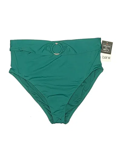 Pre-owned Bar Iii Swimsuit Bottoms In Teal