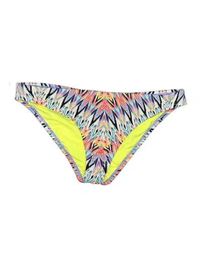 Pre-owned Bar Iii Swimsuit Bottoms In Yellow