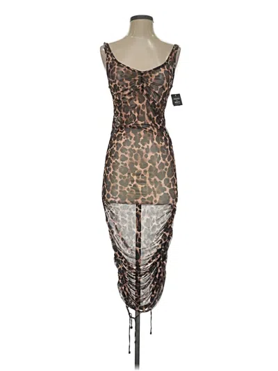 Pre-owned Bar Iii Swimsuit Cover Up In Brown