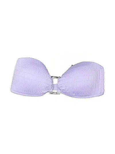 Pre-owned Bar Iii Swimsuit Top Purple Swimwear