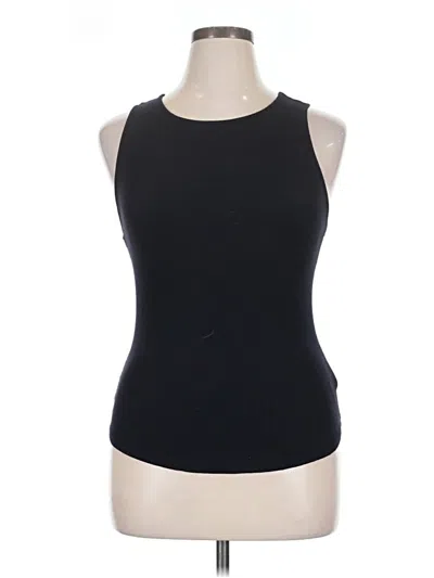 Pre-owned Bar Iii Tank Top Black Halter Neckline Tops
