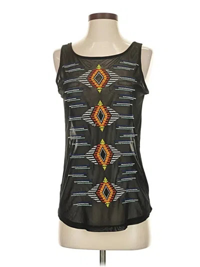 Pre-owned Bar Iii Tank Top Black Square Neckline Tops