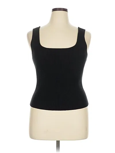 Pre-owned Bar Iii Tank Top Black Strapless Neckline Tops