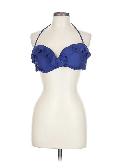 Bar Iii Tank Top Blue Strapless Neckline Tops