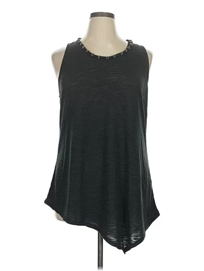 Pre-owned Bar Iii Tank Top Gray Crew Neck Tops
