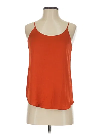 Pre-owned Bar Iii Tank Top Orange Halter Neckline Tops